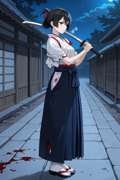 1 girl, solo,beautiful japanese girl,adult,18 years old,black eyes,black hair,masterpiece,general,highres, ultra-detailed,very aesthetic,best quality ,best hands,best eyes,perfect anatomy,anime coloring,easynegative,pale skin,BREAK,Edo period Japanese hair...