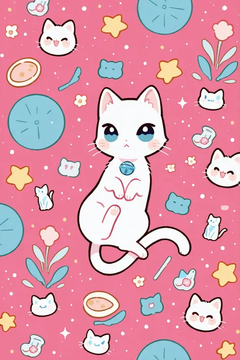(Absurdres:1.2), exquisitely detailed chibi adorable illustration of a  kitten, pastel palette,, Style AI Midjourney