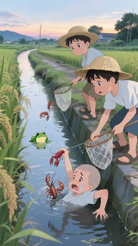 ザリガニ取り