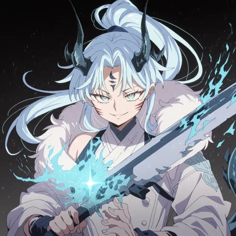 alone, 1 boy, small character, short character, character 1.50 meters tall, young character, character with male body of Rimuru Tempest from "tensei shitara slime datta ken", male character;

shiny blond hair, the character's hairstyle must be the same as ...