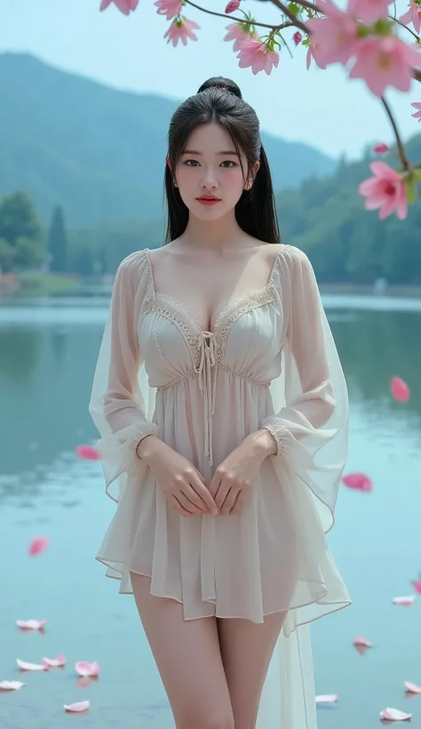 (8k Masterpiece),((Extremely detailed)), (Highly detailed computer illustration), ((Extremely exquisite and beautiful)), Fine fingers and toes, Long legs(From below:1.exy lips（Slightly closed），Big eyes，（Balanced left and right eye ratio），Asian Models（Sexy ...