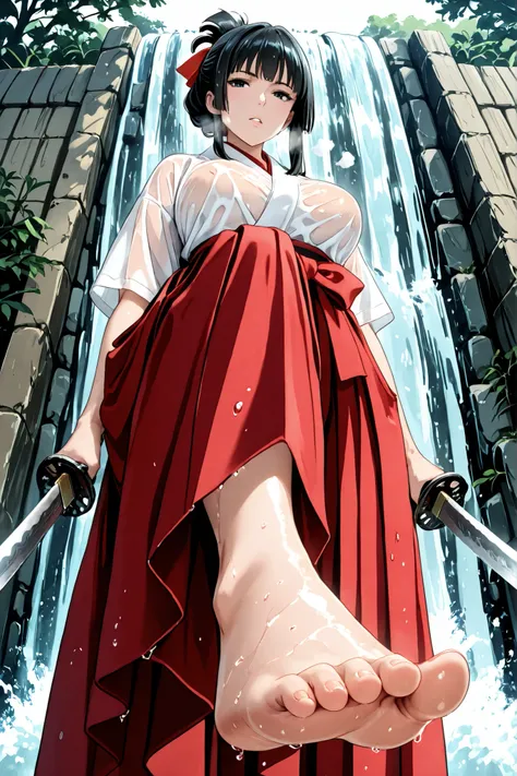 1 girl, solo,beautiful japanese girl,adult,18 years old,black eyes,black hair,masterpiece,general,highres, ultra-detailed,very aesthetic,best quality ,best hands,best eyes,perfect anatomy,anime coloring,easynegative,pale skin,BREAK,Edo period Japanese hair...