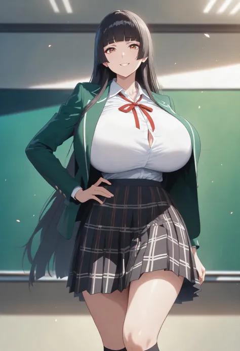 (masterpiece, 8k, super high resolution, absurd:1.2), 1 Japanese woman, 10th Generation, (Black Hair Middle, hime cut, blunt bangs), beautiful character design in the gymnasium warehouse, perfect contrast, Anatomically Accurate, perfect face, Beautiful and...