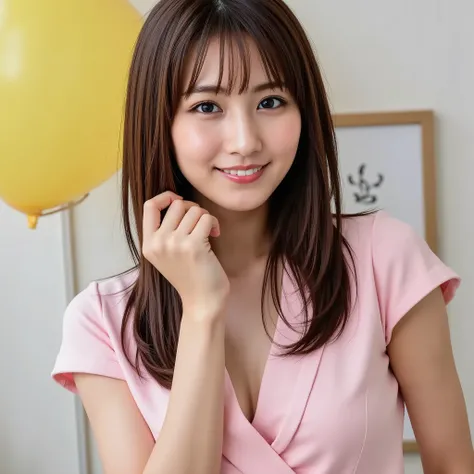 high resolution photo of a young Japanese woman, (photo-Realistic, Realistic, masterpiece, Highest Quality), Intricate Details, Highly detailed, Ultra High Definition, 16k, Clear Focus, with professional writing, 1girl, straight long shiny hair with bangs,...