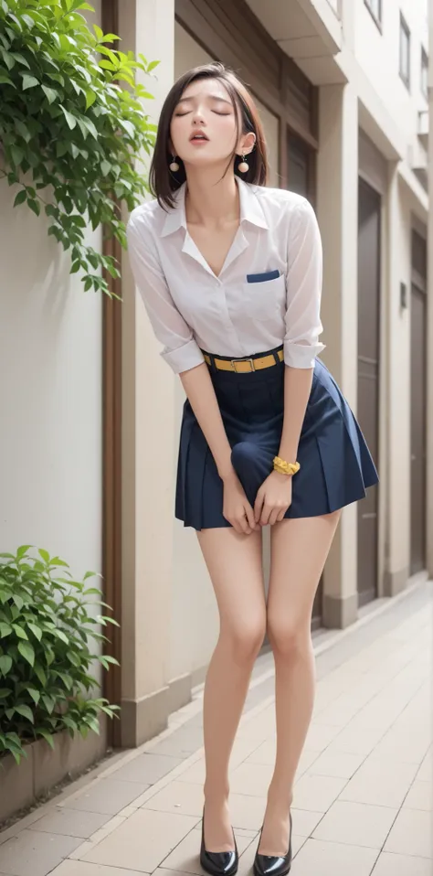Highest Quality 、 High Quality Photos 、 最High Definition、 High Definition、 8k product、 High Definition 、 Highest Quality、 masterpiece 、( Full Body Shots ), (( )), (), girls, fit girls, length  my hair, , earrings, ear piercing with head up,  masterpiece,Hi...