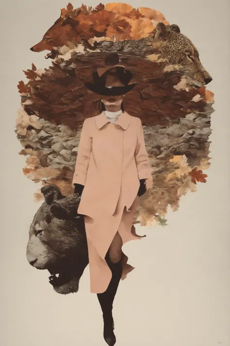 シュールなコラージュ - contemporary surrealism style collage 