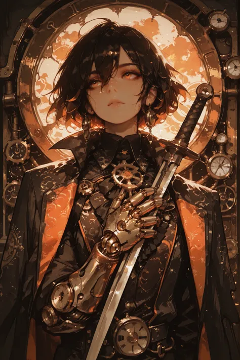 score_9,score_8_up,score_7_up,source_anime,masterpiece,best quality,ultra-detailed,cinematic lighting,vibrant colors,high contrast,ray tracing,depth of field,volumetric lighting,ultra-high-resolution,8k,solo,1boy,Pinocchio from Lies of P,robotic puppet-lik...