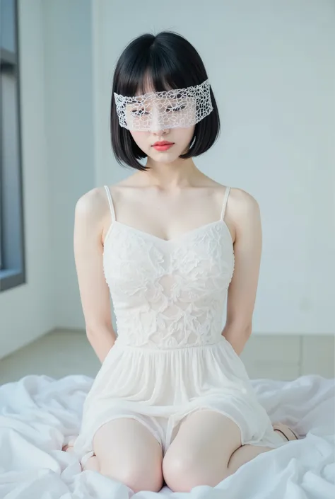 editorial_photography with a 50mm_lens,super_detailed_background,Super_realistic,double_exposure,depth of field,soft_focus bright tone,narrative_scene,Haruhiko Mikimoto style watercolor_painting, Transparent watercolors,young_girl,pastel_tones,short straig...