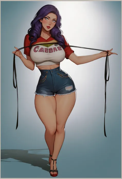 A casual photo of ((masterpiece)), ((best quality)), ((highres, absurdres)), ((detailed)), anime, 1girl, solo,  body, detailed face, silver eyes, luscious thighs, large breasts, hourglass waist, hands pulling: cafe made, com bolo, senvindo, com roupas de e...