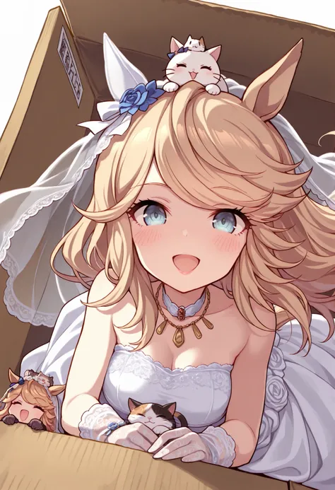 (((chibi))), (masterpiece, best quality, perfect face:1.4), wide angle, gold city \(umamusume\), 1girl, floating hair, horse ears, horse tail, tail on the lower back, proportional body, proportional, beautiful hair, beautiful face, beautiful detailed eyes,...
