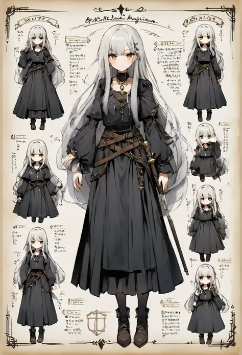 silky long hair、Straight Hair、Straight hair type、Silver hair close to white