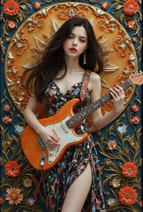 ((最高品質)), ((masterpiece)), ( 詳細),female , ,30yers old, beauty, information(masterpiece, Best Quality, bst quality, Official Art, beautiful and aesthetic :1.2), ( 1 girl), Extremely Detailed ,( Fractal Art :1.3),colorful, Best details, Floral frame, Decora...