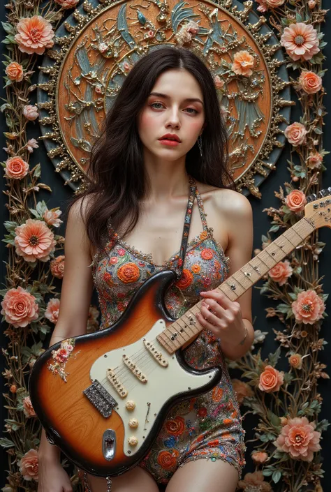 ((最高品質)), ((masterpiece)), ( 詳細),female , ,30yers old, beauty, information(masterpiece, Best Quality, bst quality, Official Art, beautiful and aesthetic :1.2), ( 1 girl), Extremely Detailed ,( Fractal Art :1.3),colorful, Best details, Floral frame, Decora...