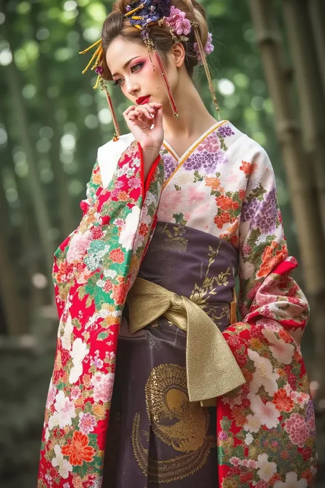 artist photoshoot,1 girl,kimono