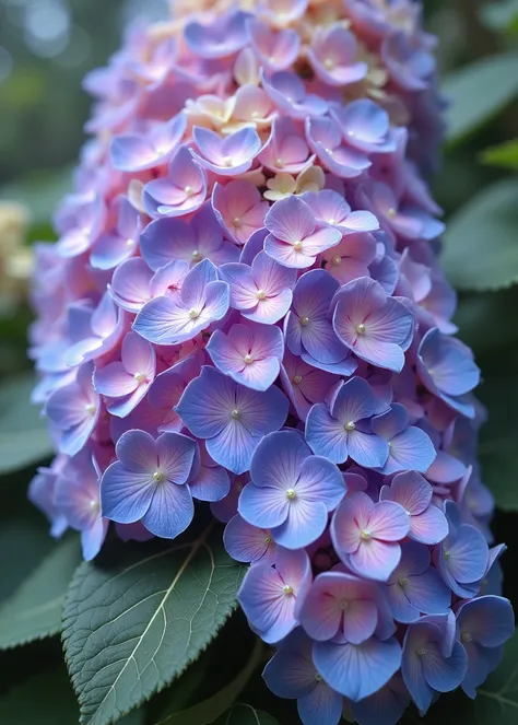Hydrangea flower close-up