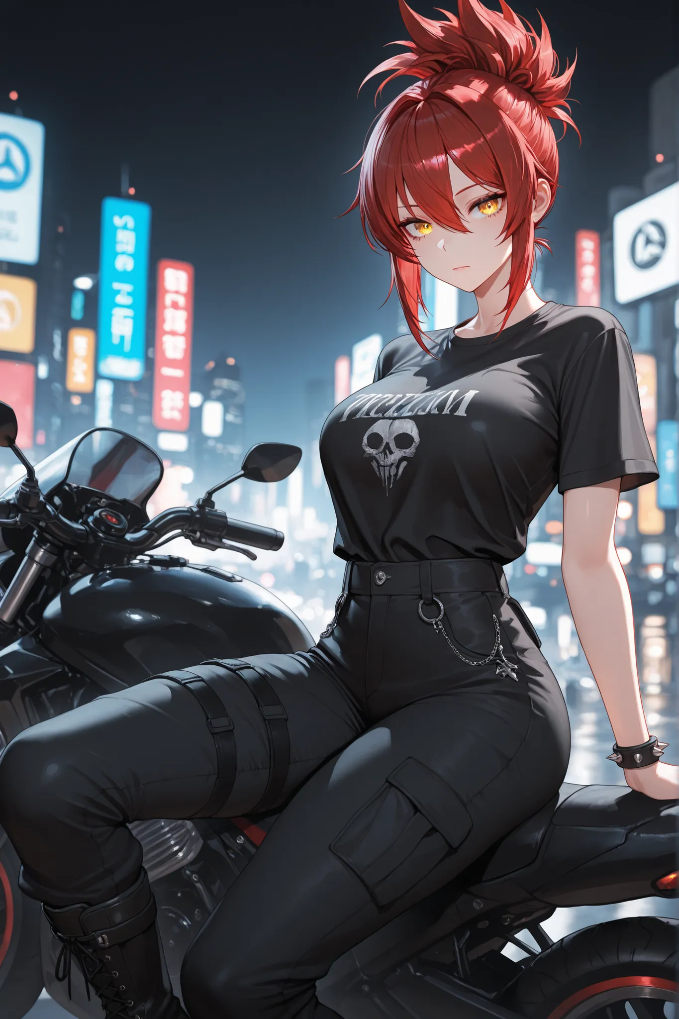 masterpiece,best quality,amazing quality,ultra-detailed,very aesthetic,sharp focus,depth of field,vibrant colors,ray tracing,best lighting,detailed illustration,detailed background,cinematic,beautiful face,(EyesHD:1.2),beautiful eyes,solo_female,red hair,s...