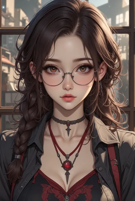 ( Highest Quality, best illustrations,high image quality:1.2), (Horror Fantasy:1.5), (ink and watercolor:1.5),(Ominous Scenery :1.5),(A lot of dust rises:1.5),( Dirt Track :1.5),(wonderful:1.5),(masterpiece:1.5), (Powerful figures:1.1、Big Breasts:1....
