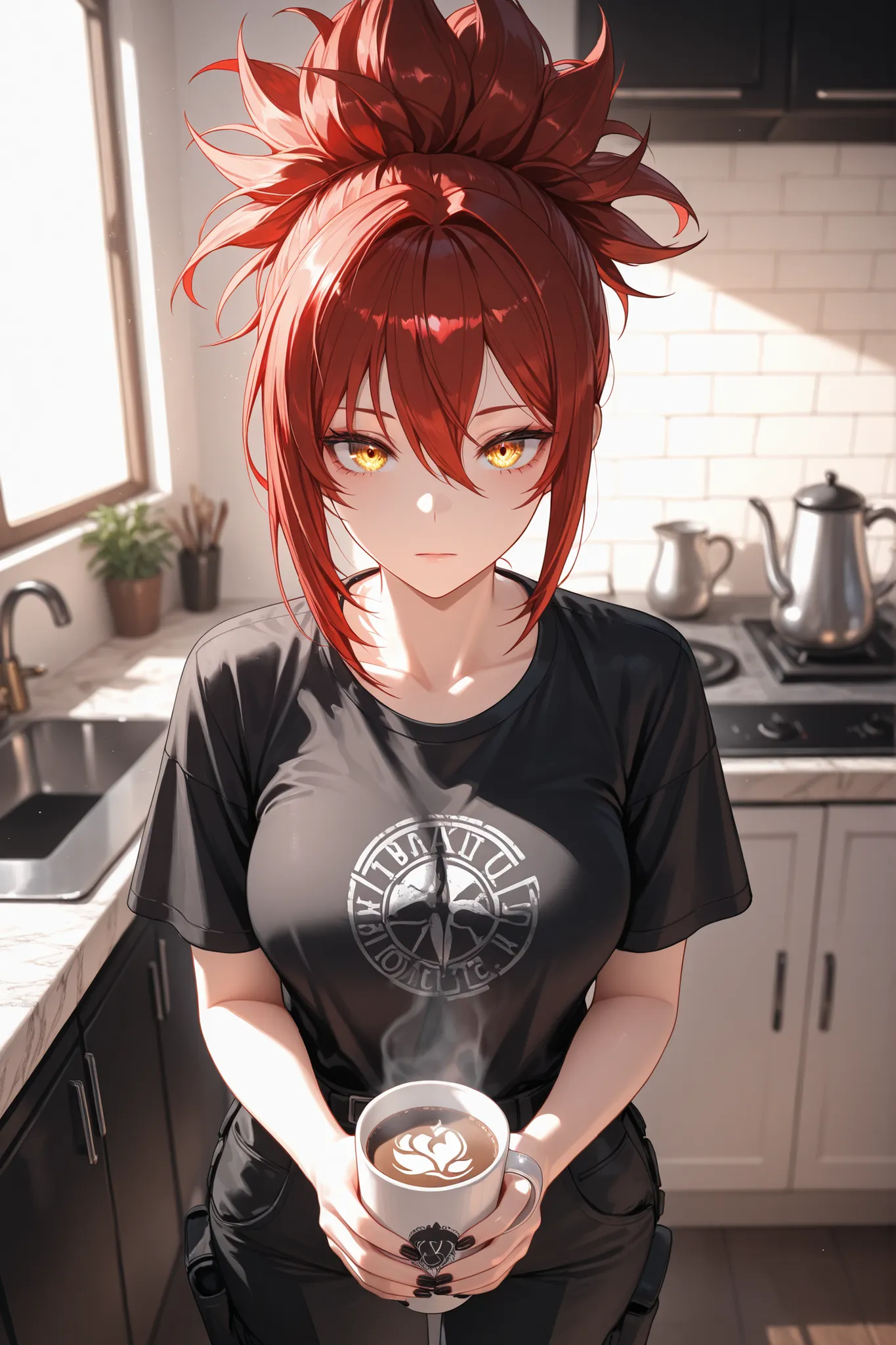 masterpiece,best quality,amazing quality,ultra-detailed,very aesthetic,sharp focus,depth of field,vibrant colors,ray tracing,best lighting,detailed illustration,detailed background,cinematic,beautiful face,(EyesHD:1.2),beautiful eyes,solo_female,red hair,s...