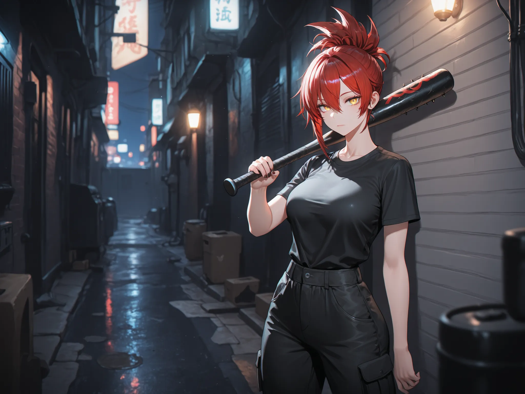 masterpiece,best quality,amazing quality,ultra-detailed,very aesthetic,sharp focus,depth of field,vibrant colors,ray tracing,best lighting,detailed illustration,detailed background,cinematic,beautiful face,(EyesHD:1.4),beautiful eyes,solo_female,red hair,s...
