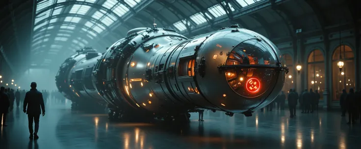A nazi submersible device that changes into a robot on land and also works as a time traveling device where you can only see the past and can interact with and see the future. A large technological wonder capable of holding 25 =30 people. This was the only...
