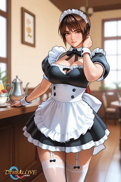 Nyoteng, dead or alive, maid costume, maid cafe
