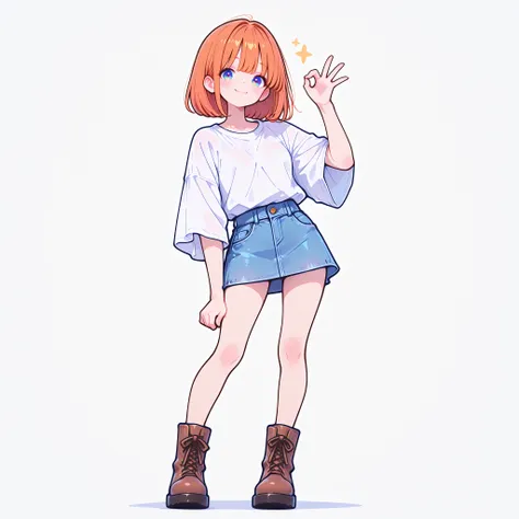 masterpiece, best quality, ultra detailed, high resolution, intricate details, sharp focus, smooth shading, professional lighting, clean lineart, anatomically correct, beautifully detailed eyes, no artifacts, 1girl, full body in frame, simple white backgro...