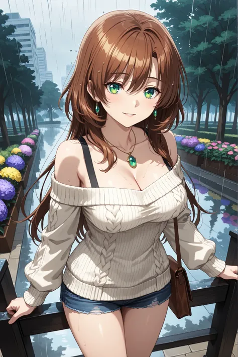 masterpiece, score_9_up, ultra-detailed, absurdres, high resolution, ((bishoujo game style CG illustration)), ((galge visual novel art with advanced rendering)),
BREAK
1 adult Japanese woman, 20 years old, solo, (calm and mature presence, exuding a gentle,...