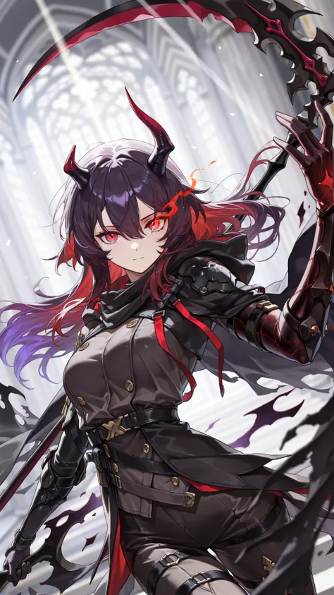 style of [arknights|(748cmstyle:0.5)], god rays, vivid colours, light stream, colour splotches, cinematic shot, mature, young adult, masterpiece, best quality, amazing quality, very aesthetic, high resolution, ultra-detailed, absurdres,
1girl, woman, solo,...