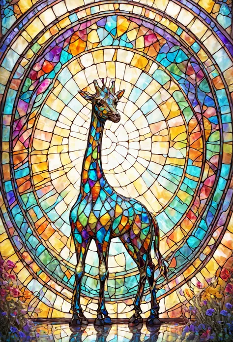 Stained Glass giraffe