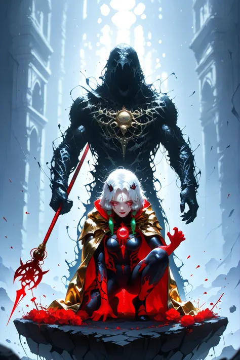 demonic horse woman with green locks and gray hair in a black and red bodysuit,seductive girl with tattoos,sex position,косплей anime-девушки,anime-девушка в реальности,detailed ,high definition,photorealistic,perfect lighting,careful drawing,deep detail,a...