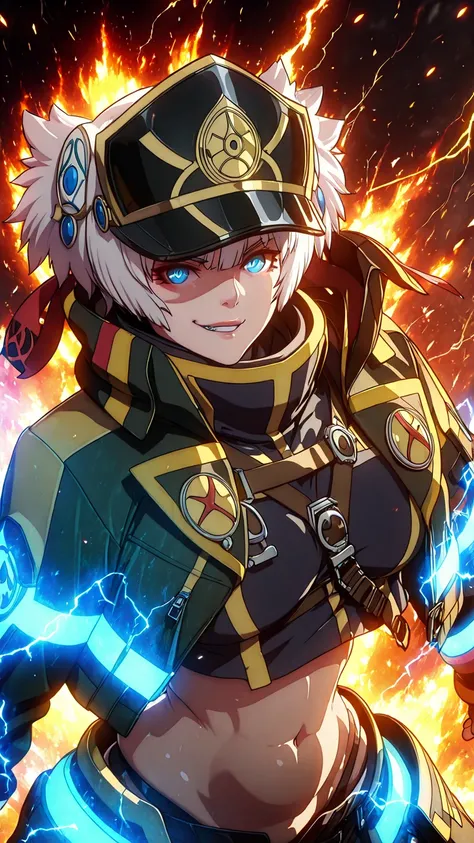 Ggstduel (Re:Creators-style:1.8), (anime coloring, anime screencap), shiny skin, (marumoru-style:1.5), (horori_(halloweenday309)-style:1.2), (puuzaki_puuna(punopupupu)-style:1.2), (zonda_(solid_air)-style:1.4), ((anatomical correct)), ((Cinematic, unreal e...