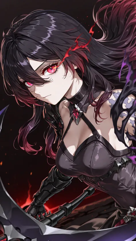 style of [arknights|(748cmstyle:0.5)], deep abyss, dark abyss, cosmic abyss, cinematic shot, mature, young adult, masterpiece, best quality, amazing quality, very aesthetic, high resolution, ultra-detailed, absurdres,
1girl, woman, solo, alone,(dynamic pos...