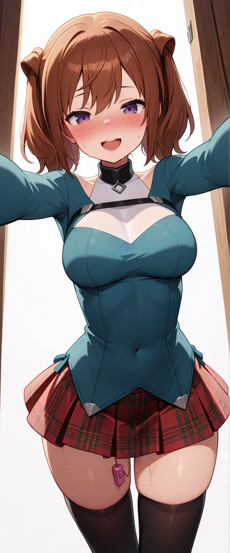 masterpiece,best quality,nsfw, masterpiece, perfect anatomy,perfect body,perfect hands with full nudity, perfect fingertips、perfect legs,perfect legs先best quality, very detailed,latest,girl around her neck,Alone,
Yui,brown hair,purple eyes,vibrate, red pla...