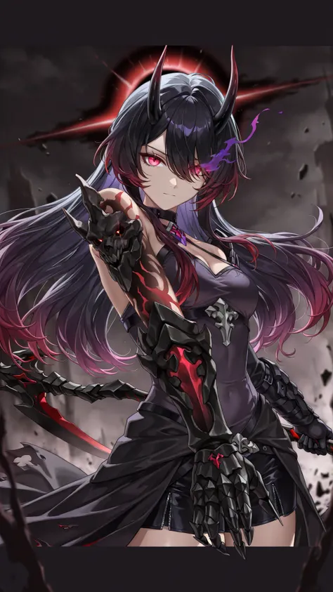 style of [arknights|(748cmstyle:0.5)], deep abyss, dark abyss, cosmic abyss, cinematic shot, mature, young adult, masterpiece, best quality, amazing quality, very aesthetic, high resolution, ultra-detailed, absurdres,
1girl, woman, solo, alone,(dynamic pos...