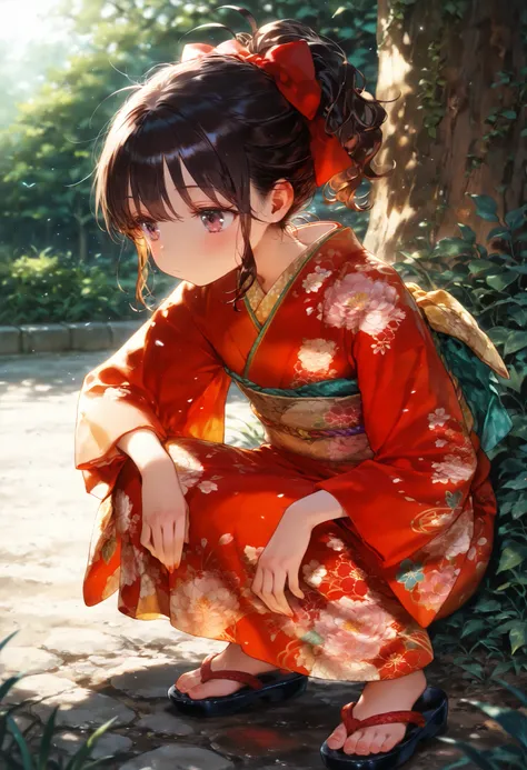 slav_squatting, squatting, kimono