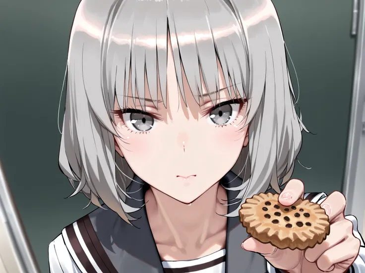 a high-quality, hand-drawn illustration, thick line art, anime-inspired design, clean and sharp details, (anatomically correct), perfect fingers

break,
1girl, average build, (short round face), shining skin, (detailed gray eyes), tsurime, naturally curved...