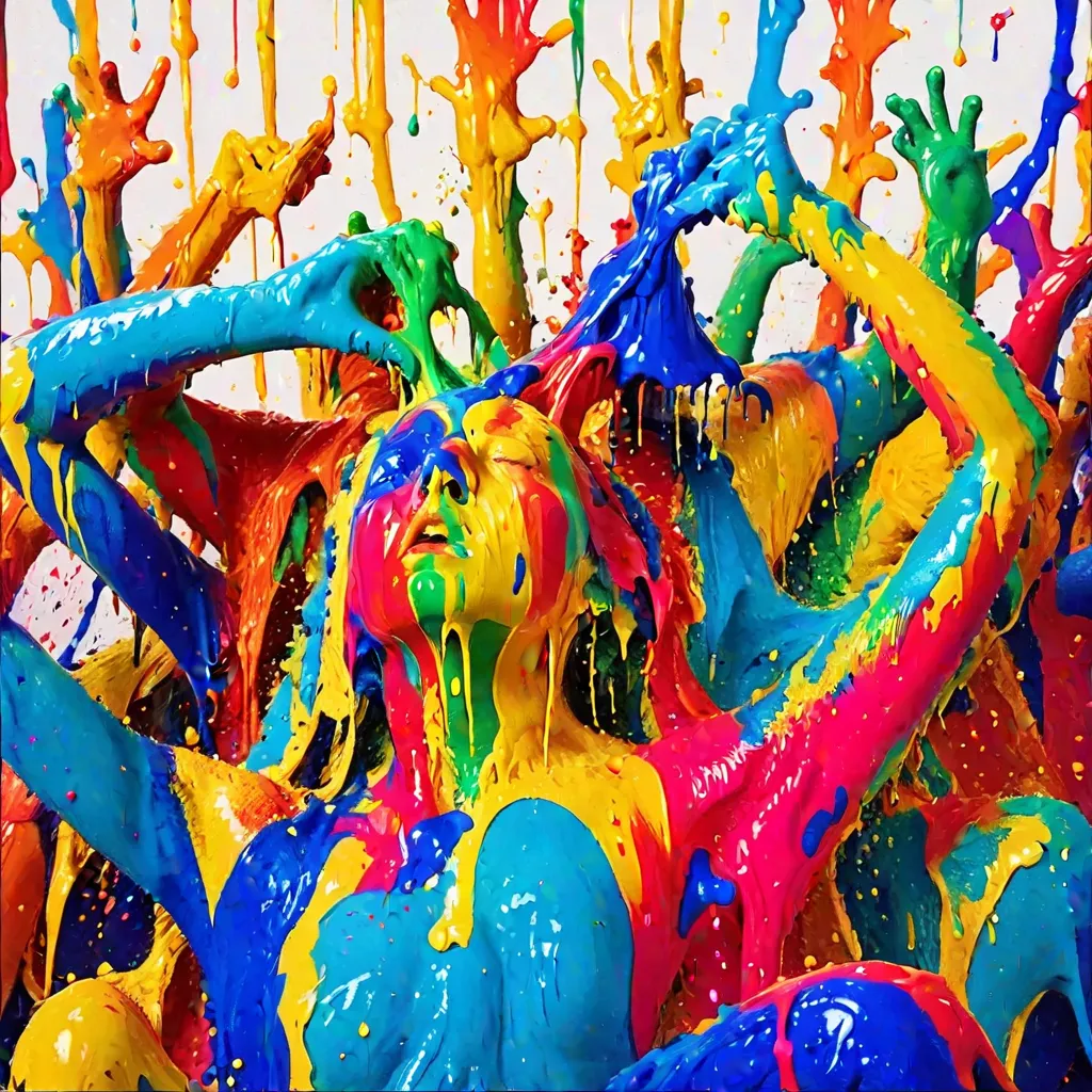 [tsubaki_mix] Colorful Paint Body