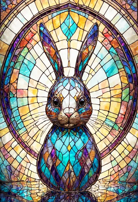 stained glass Rabbit