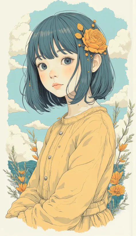 Girl Illustration . snm.