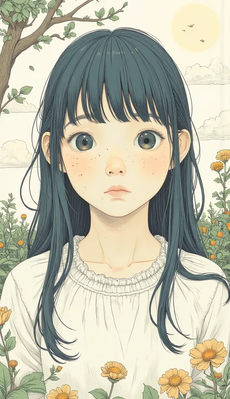 Girl Illustration . snm.
