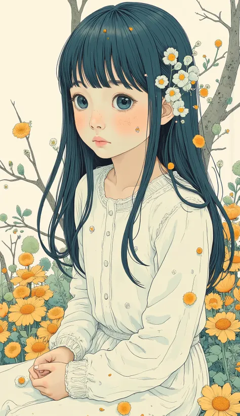 Girl Illustration . snm.
