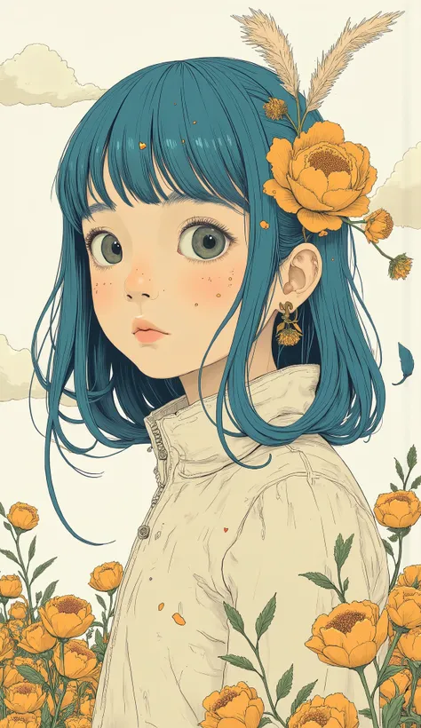 Girl Illustration . snm.