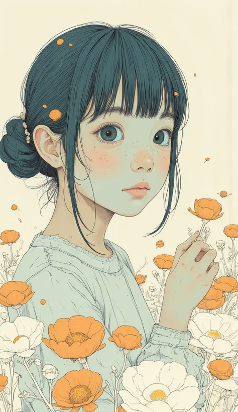 Girl Illustration . snm.