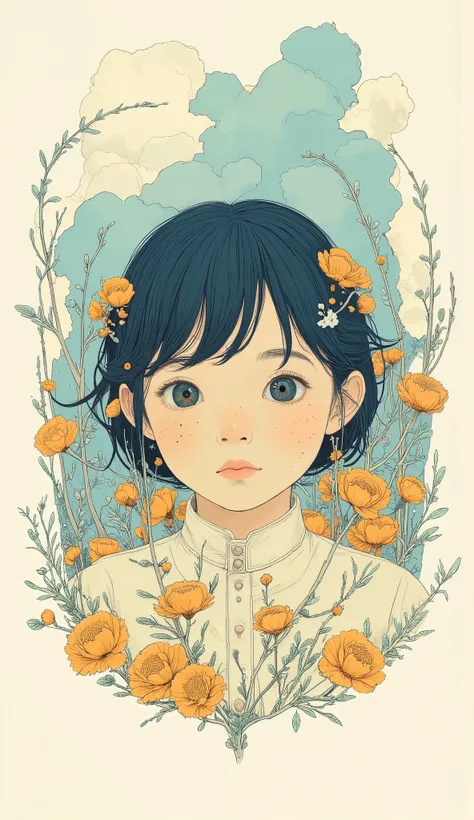 Girl Illustration . snm.