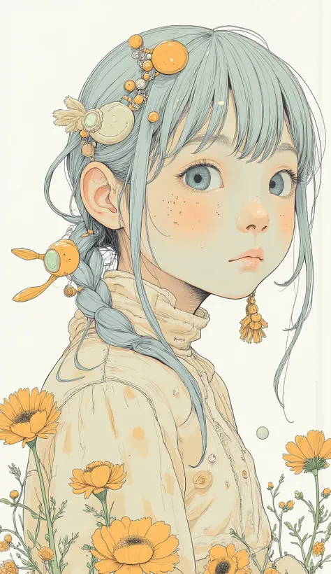 Girl Illustration . snm.