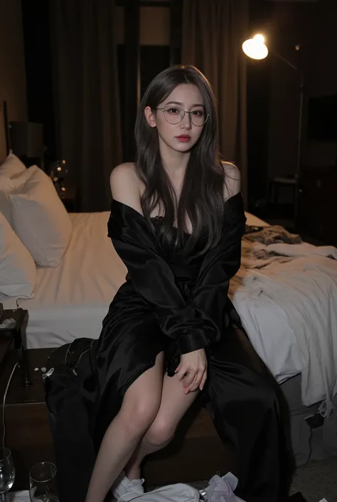 (Glamour Fashion Photography Masterpiece:1.2), best quality, 8k, highly detailed, photorealistic, (full figure composition), exquisite facial features, perfect face, realistic glistening skin.
A stunningly beautiful 18-year-old woman, ((Irene)), with an ov...