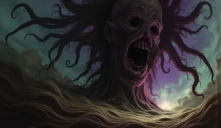 Eldritch horror, dark surreal, high detail, masterpiece.