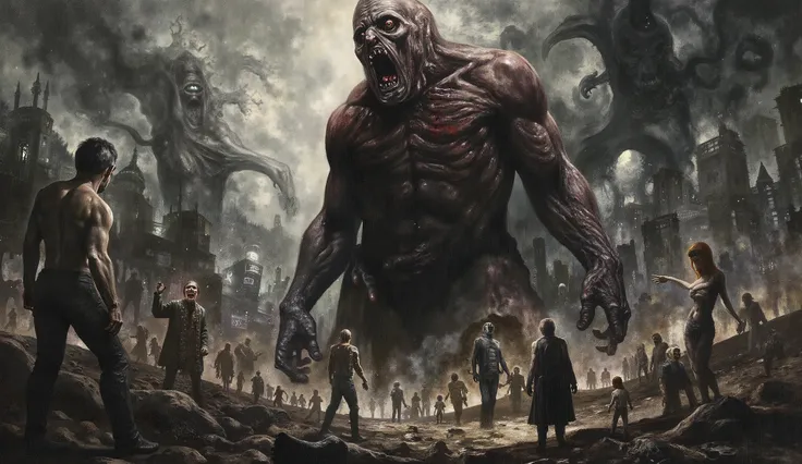 Eldritch horror, dark surreal, high detail, masterpiece.