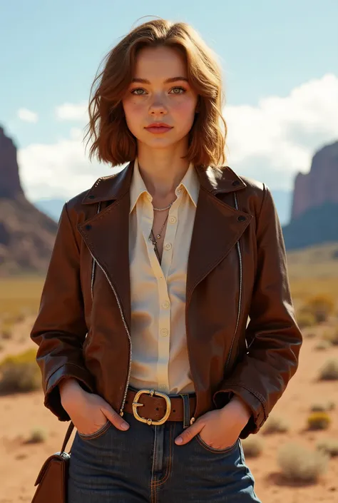 Emma Myers wearing Western Outfit