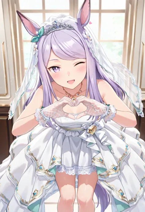 (masterpiece, best quality, perfect face:1.4), wide angle, mejiro mcqueen\(umamusume\), small breasts, horse ears, horse tail, tail on the lower back, proportional body, proportional,1 girl, beautiful hair, beautiful face, beautiful detailed eyes, beautifu...